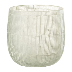 J-Line photophore Mosaique - verre - gris clair - medium