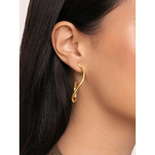 Orecchino Brisa in Acciaio Placcato Oro