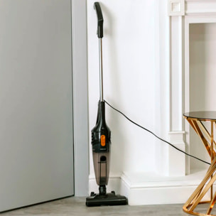 Aspiradora con cable de 5M y 1000W de potencia. Filtro HEPA lavable y reutilizable.