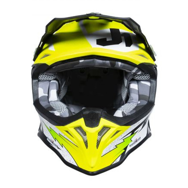 CASCO JUST1 J39 POSEIDON BLACK - YELLOW FLUO - WHITE