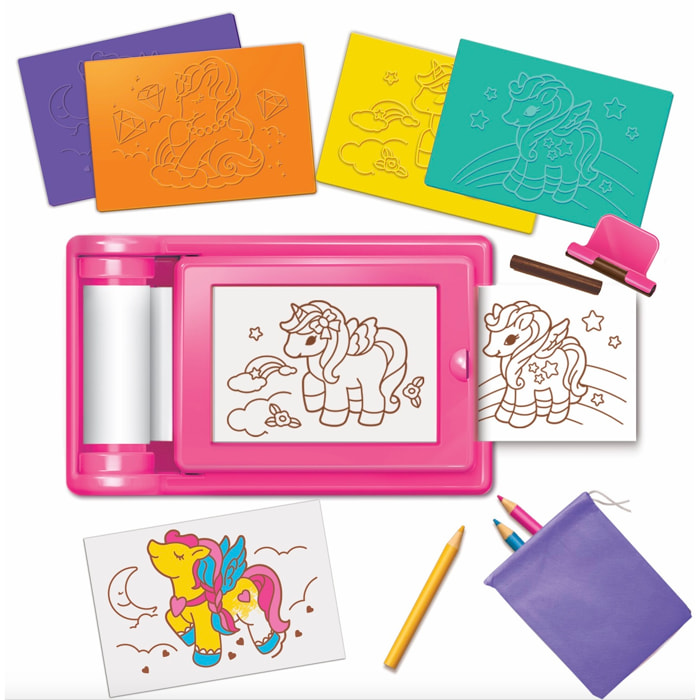 Set di frottage artistico Unicorni