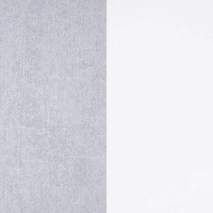 Cómoda chifonier Axel Blanco Artik (Blanco Mate) - Gris Cemento