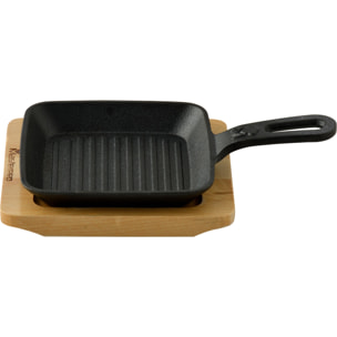 SARTEN ASADOR 13.7X22.2X2.2CM HIERRO FUNDIDO COOK & SHARE MP