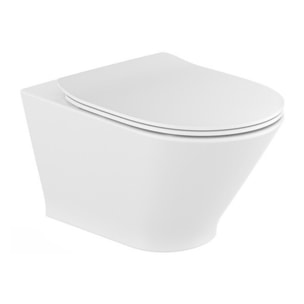 Pack WC Bati-support Geberit avec Cuvette Roca The Gap fixations invisibles + Abattant  + Plaque blanc chrome (GebGapRimless-C)