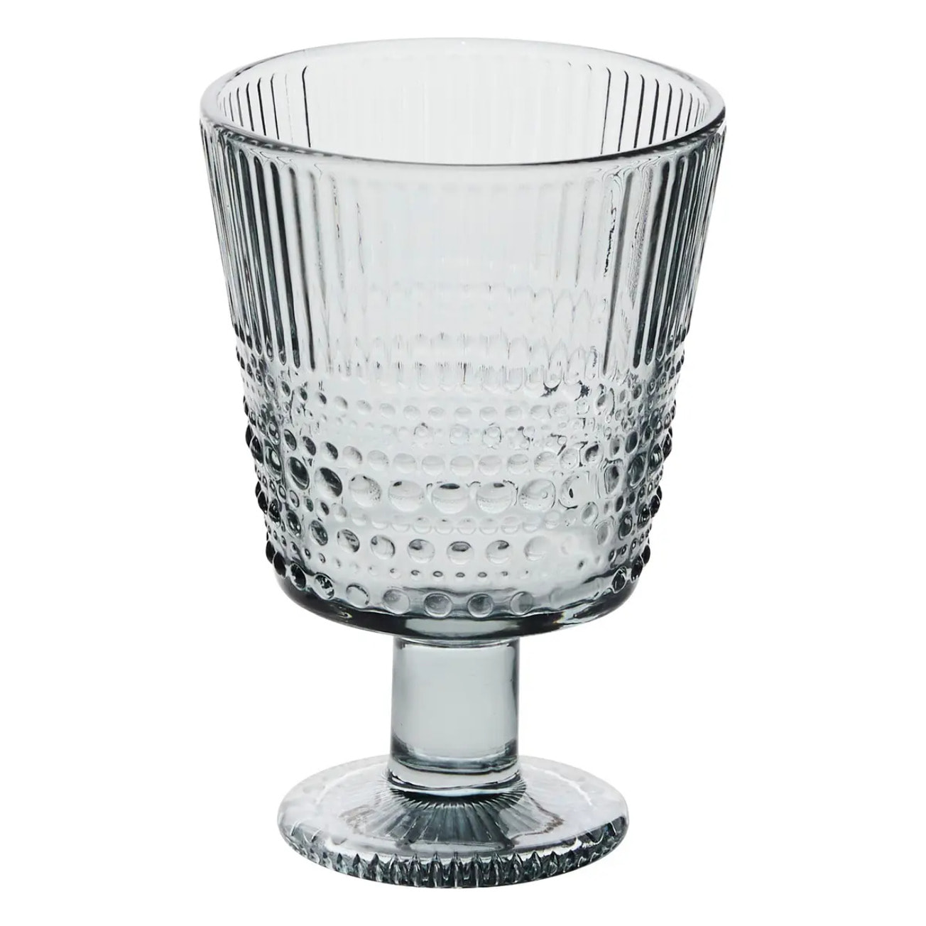 Verre à vin Joa gris D8,7xH12,8cm