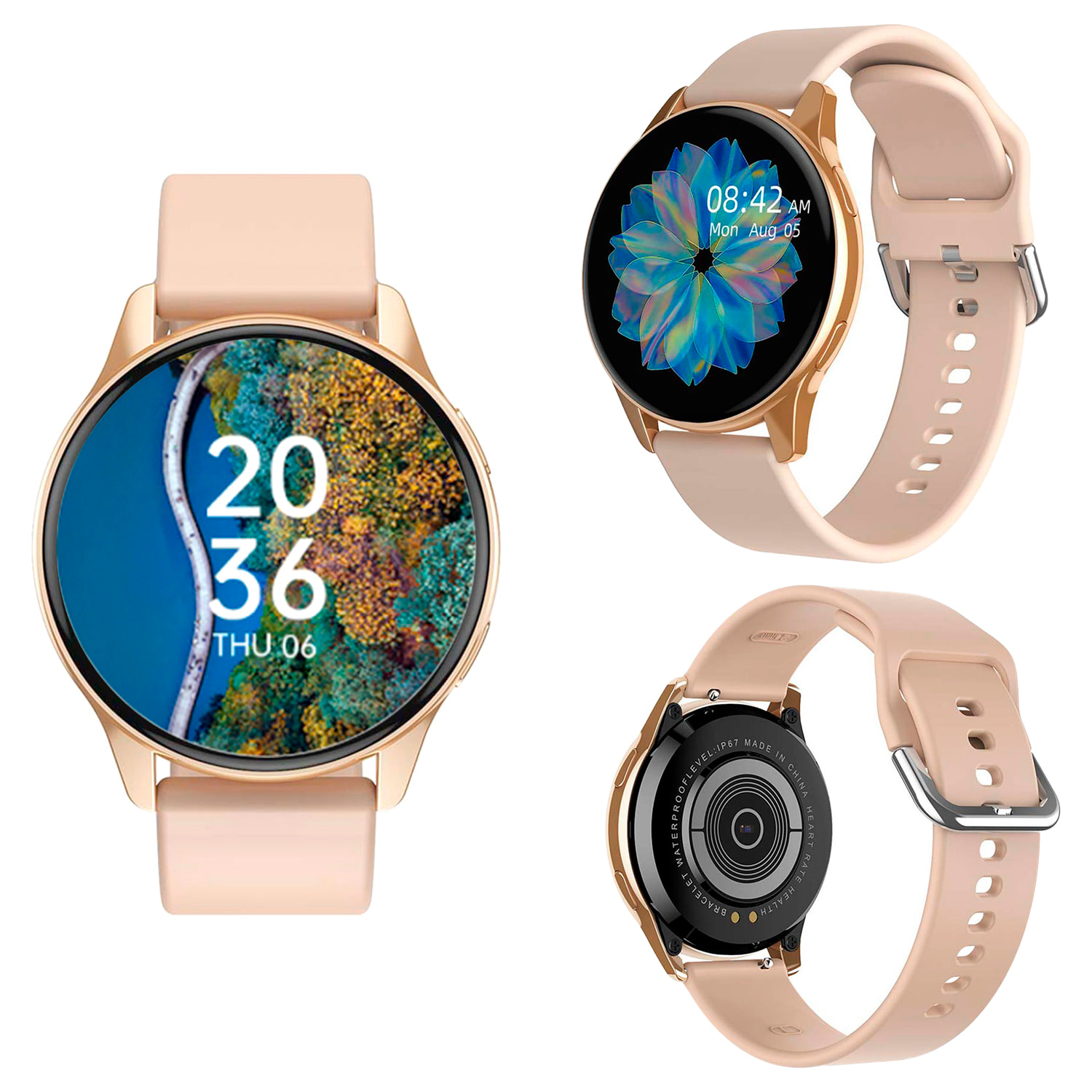 Smartwatch T2 Pro con pantalla AMOLED de 1.52", llamadas Bluetooth, notificaciones y modos de deporte.