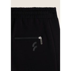 Pantaloni Corti Uomo con tasche zippate e maxi logo