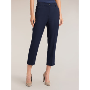 Motivi - Pantaloni regular in cady - Blu