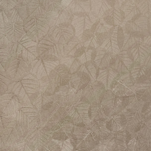 Papier peint feuillage texturé taupe chaud