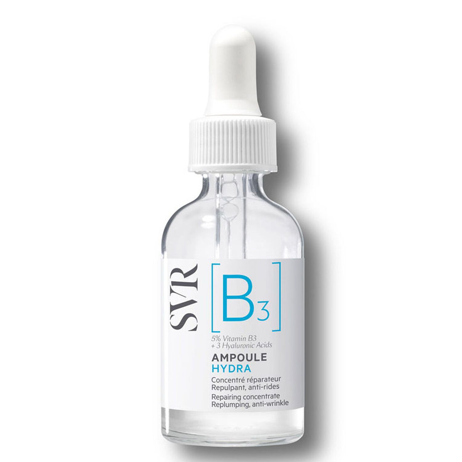 [B3] Ampoule Hydra - Concentré Réparateur - Repulpant, Anti-Rides 30 ml