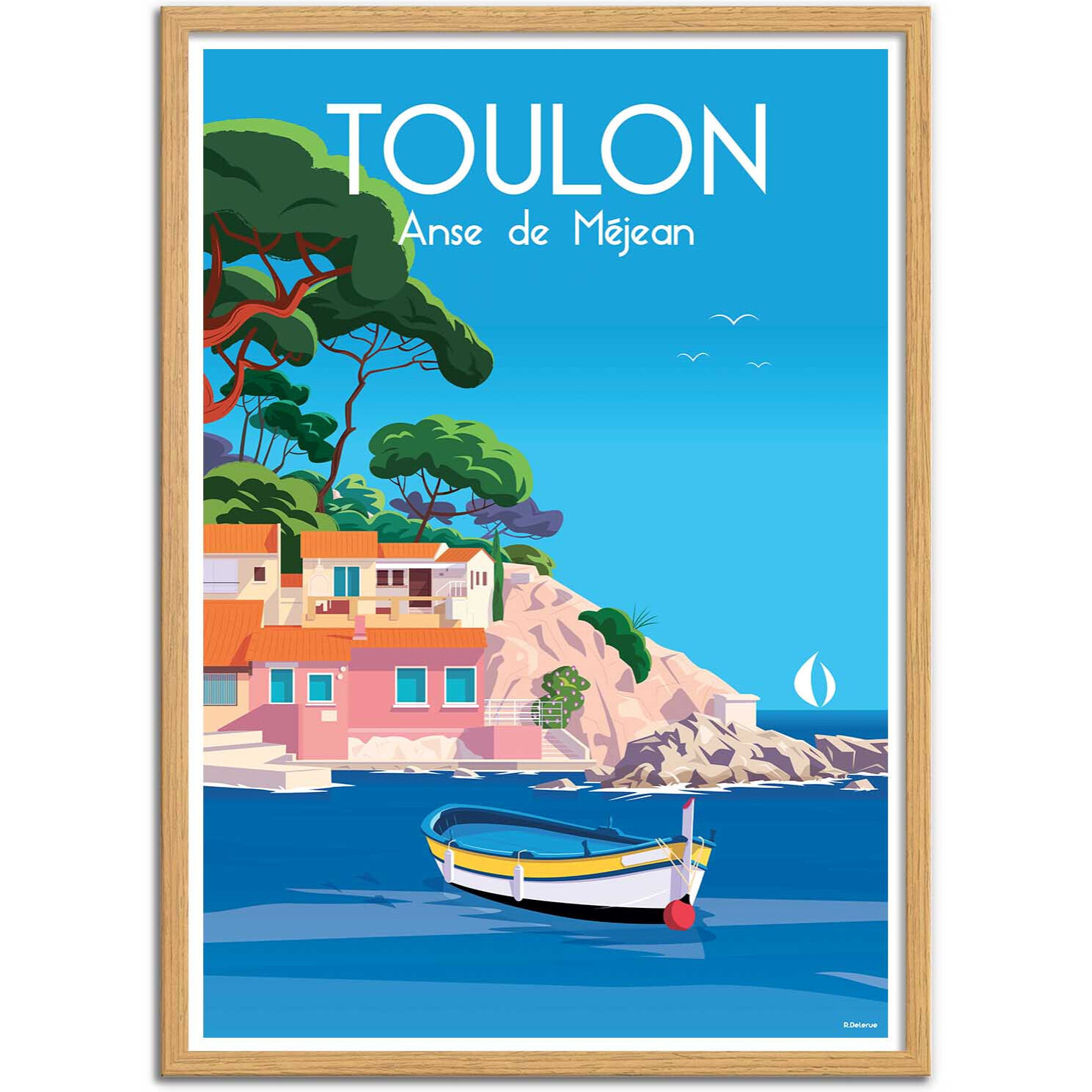 Affiche - Toulon Anse de Méjean - Raphael Delerue