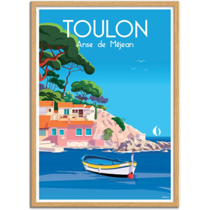 Affiche - Toulon Anse de Méjean - Raphael Delerue