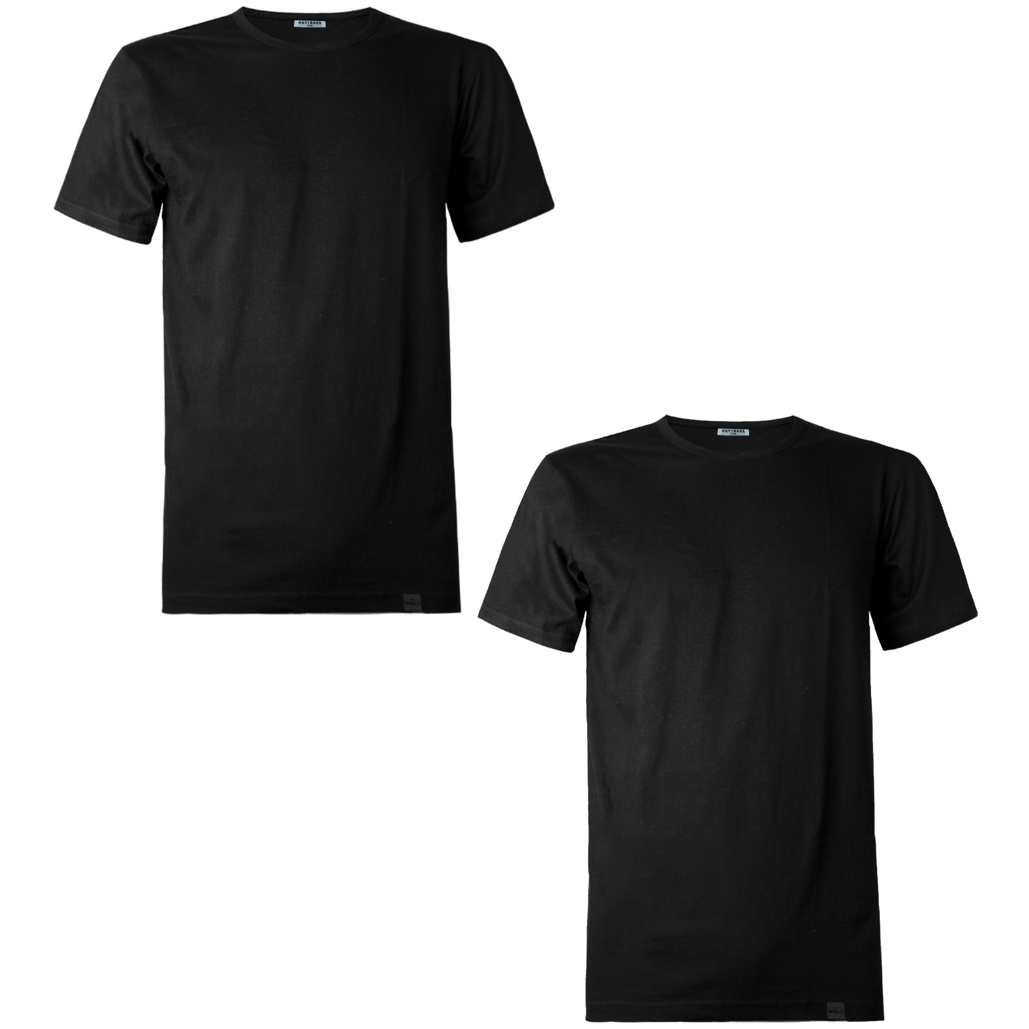 T-shirt in 100% Cotone Navigare Art.813 Conf. 2 pz Girocollo Nero