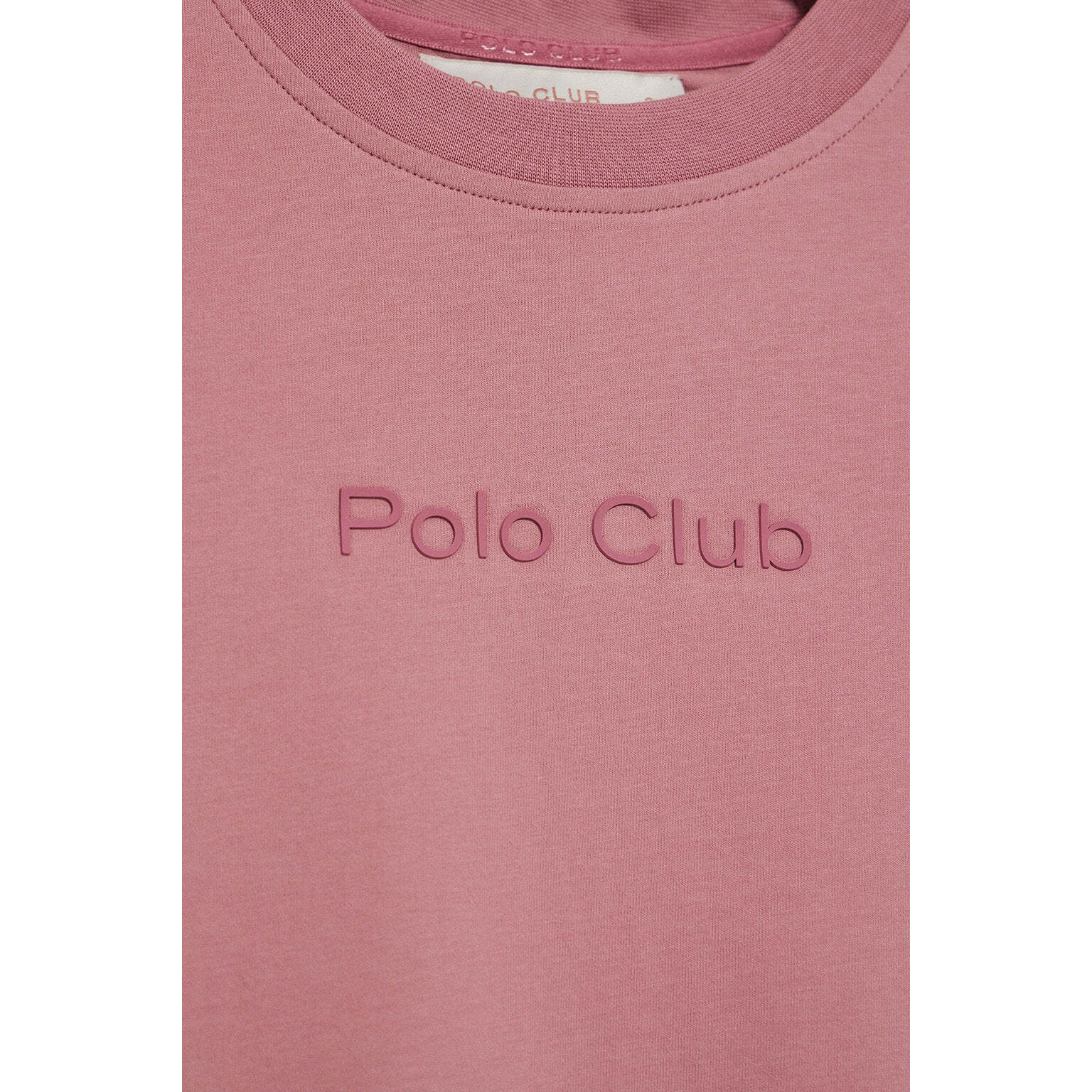 Maglietta Tori rosa cipria con logo Minimal Combo Polo Club