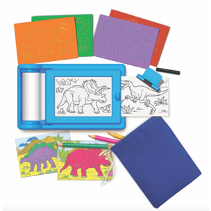 Set di Frottage Artistico: Dinosauri