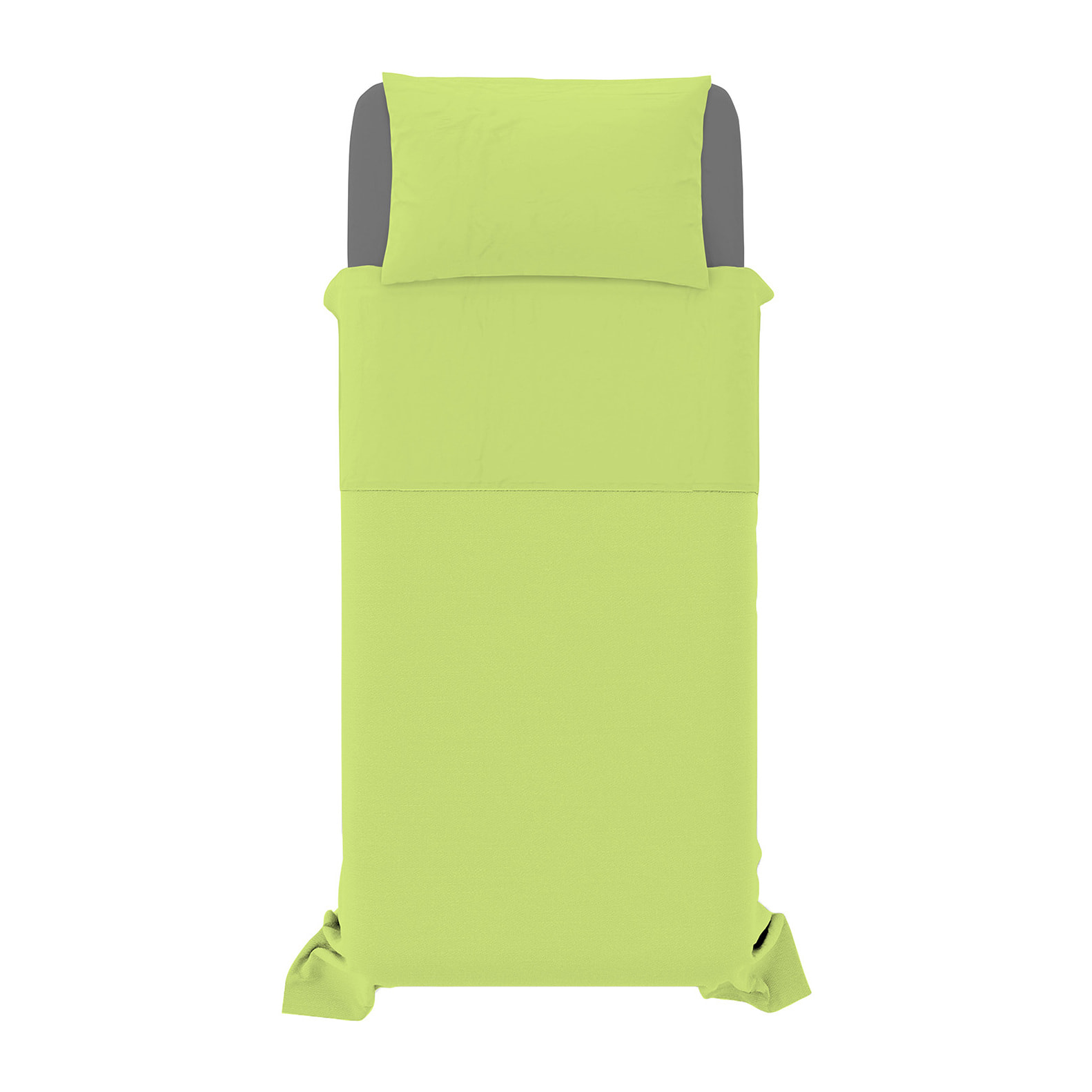 COMPLETO LETTO NATURAL COLOR, 100% COTONE - SINGOLO