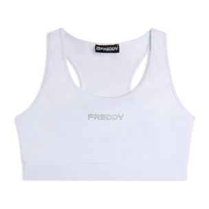 Reggiseno Sportivo con Supporto Medio e bordature a contrasto