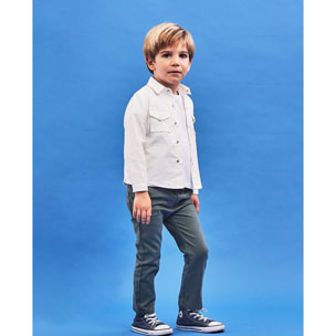 PANTALÓN SARGA LAVADA VERDE