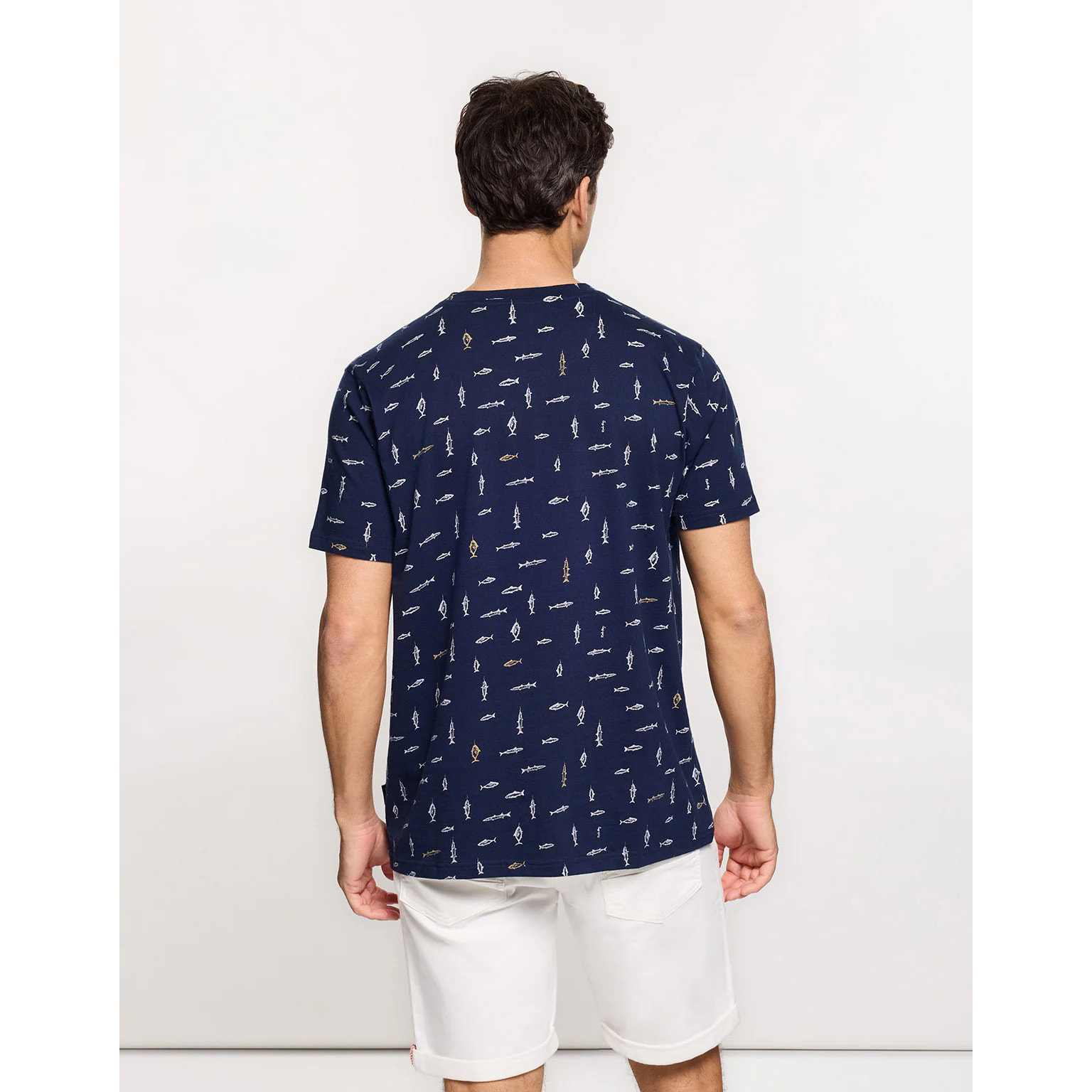 Camiseta Manga Corta Azul Marino - Sfishy