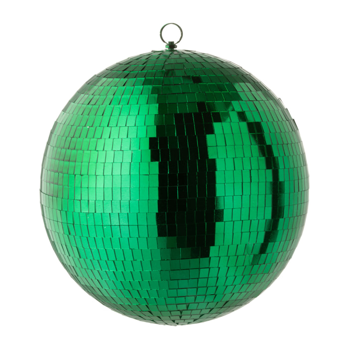 J-Line décoration Boule Disco Miroir - plastique - vert émeraude - large