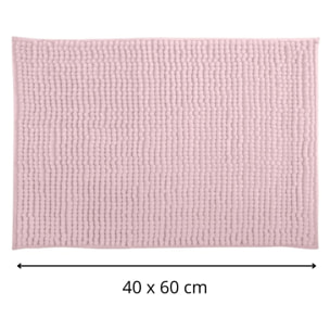ALFOMBRA DE BAÑO 40X60CM ROSA PASTEL ORUGA