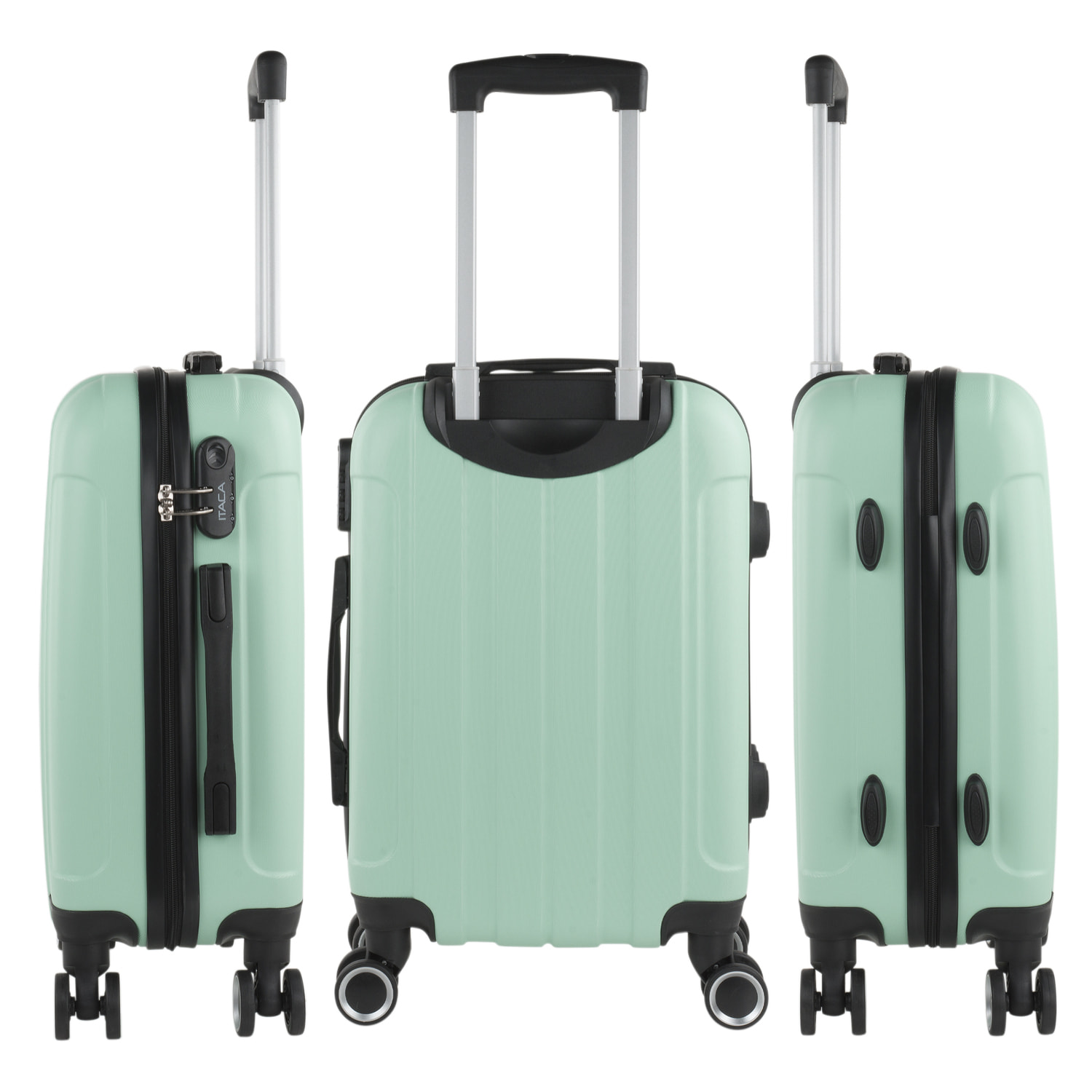 Juego De Trolley Cabina Y Neceser Itaca Havel Menta