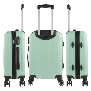 Juego De Trolley Cabina Y Neceser Itaca Havel Menta