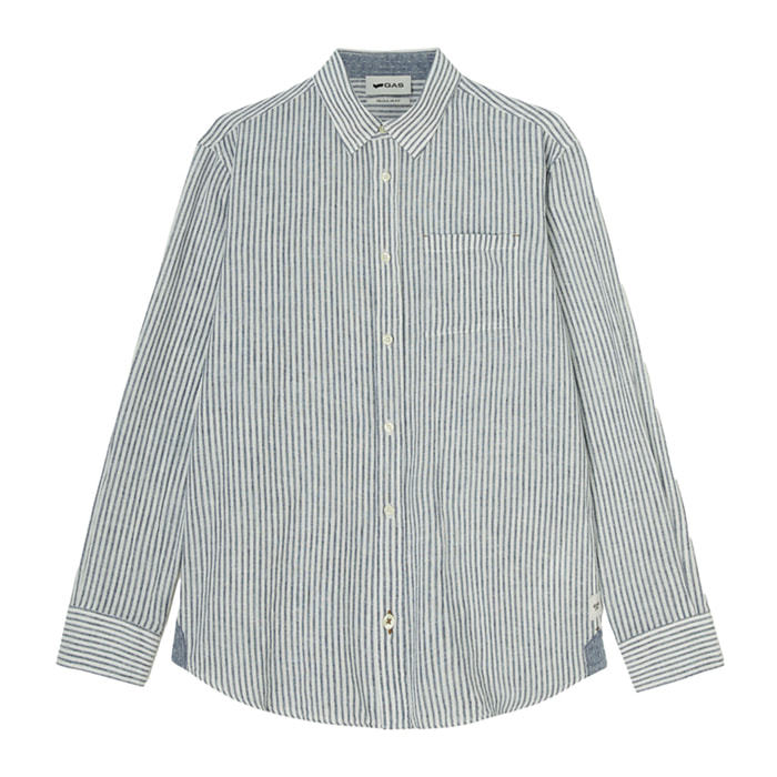 GAS camicia uomo navy blue