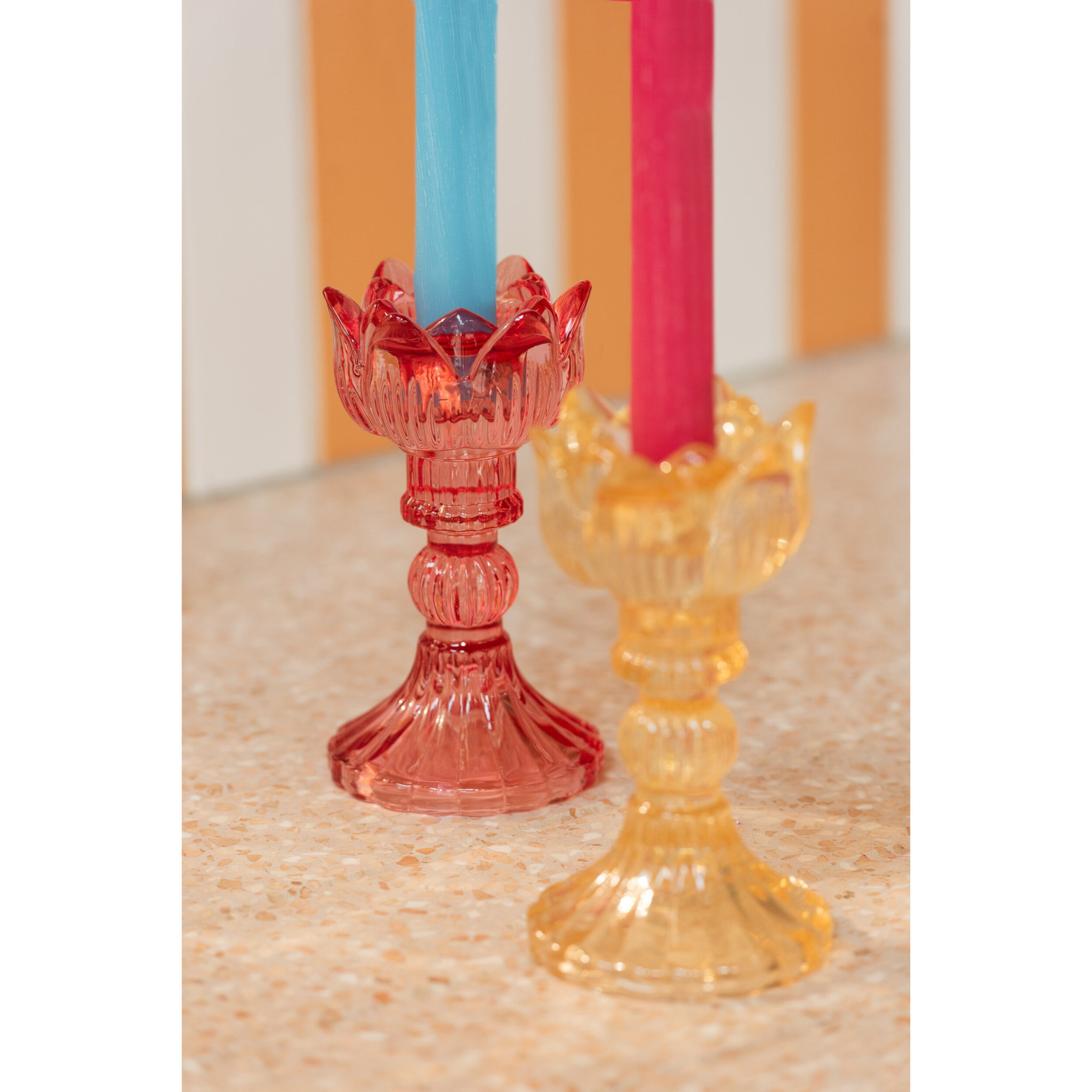 J-Line chandelier Rose Chaud - verre - mix - 3 pièces