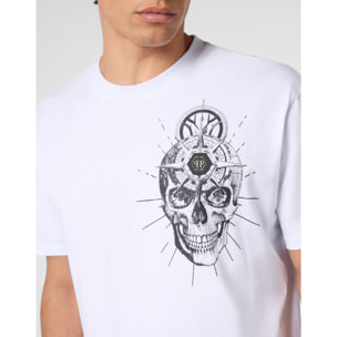 PHILIPP PLEIN Round Neck T-Shirt Skull Tattoo