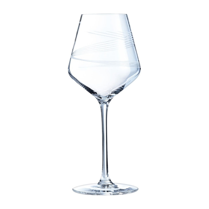 8 verres à pied 38 cl  Intense - Cristal d'Arques