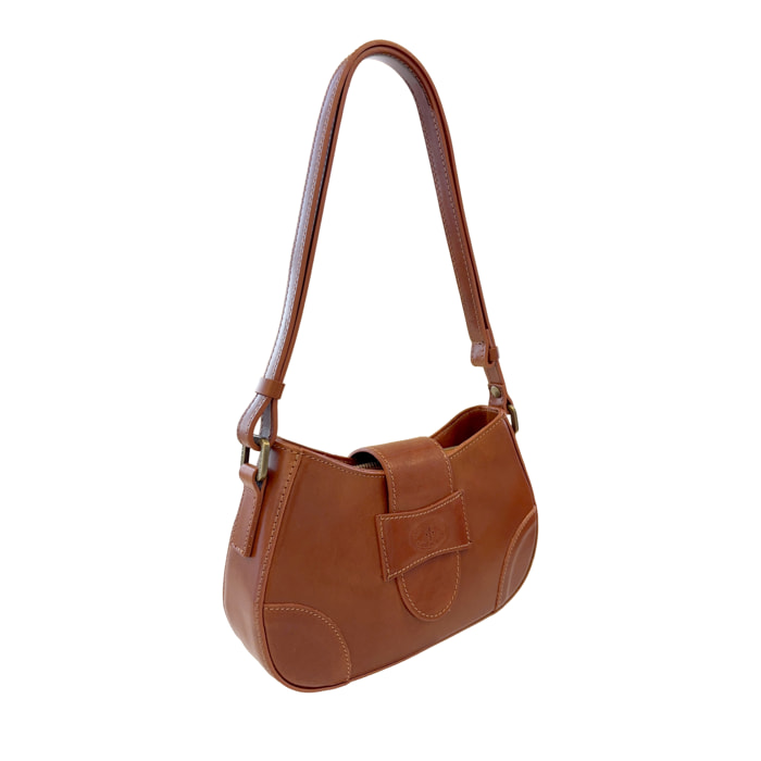 Borsa a Spalla Elegante Mezzaluna da Donna in Pelle