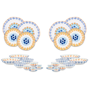 Service Complet NAPOLI - 28 pièces - Agrume