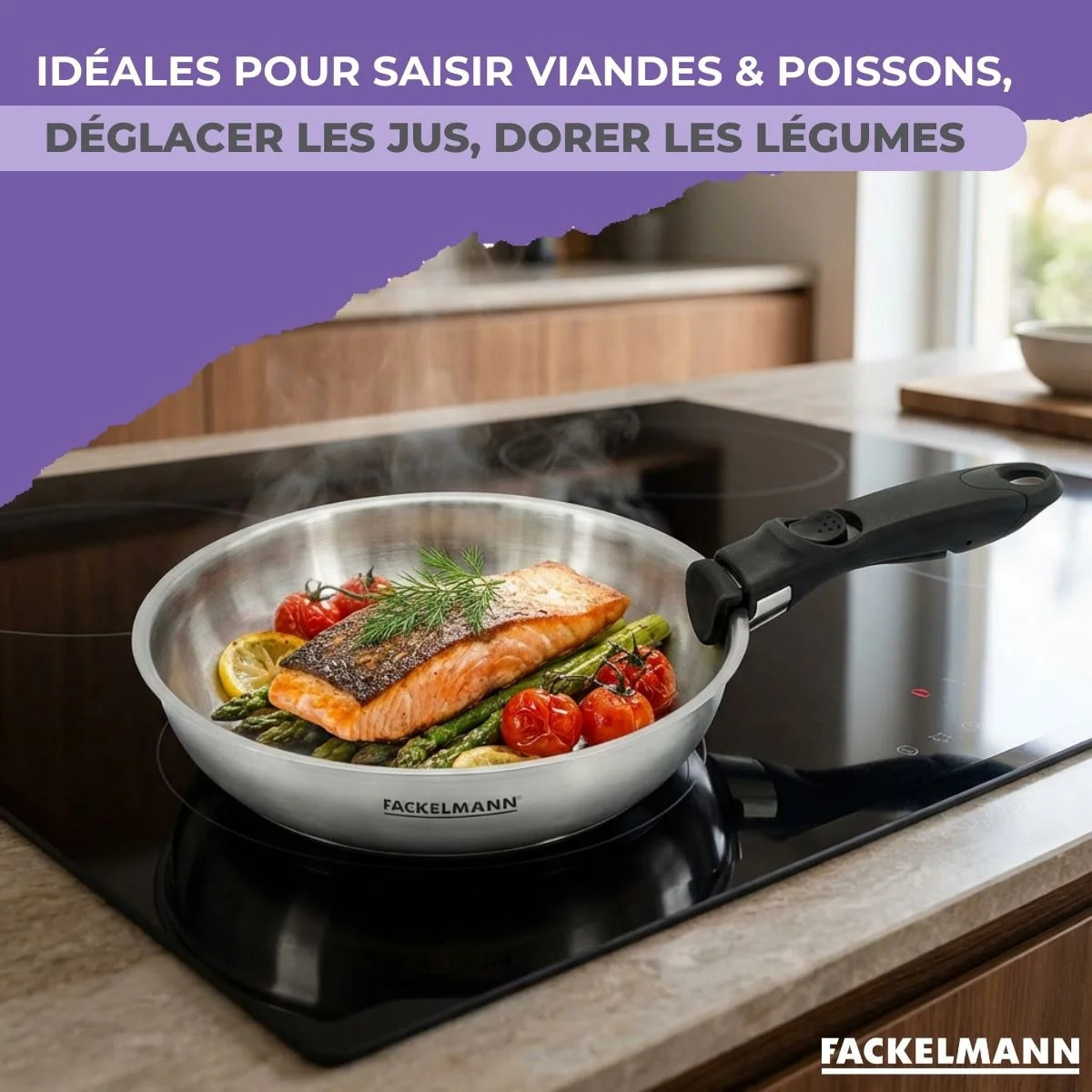 Manche amovible pour poêles Fackelmann InoGrip