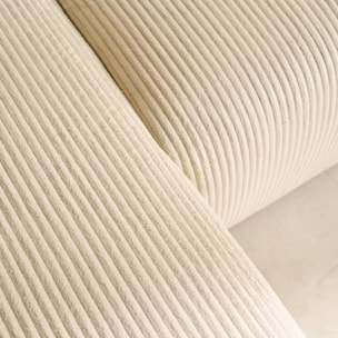 Canapé d'angle convertible réversible 3 places velours côtelé  ALMO