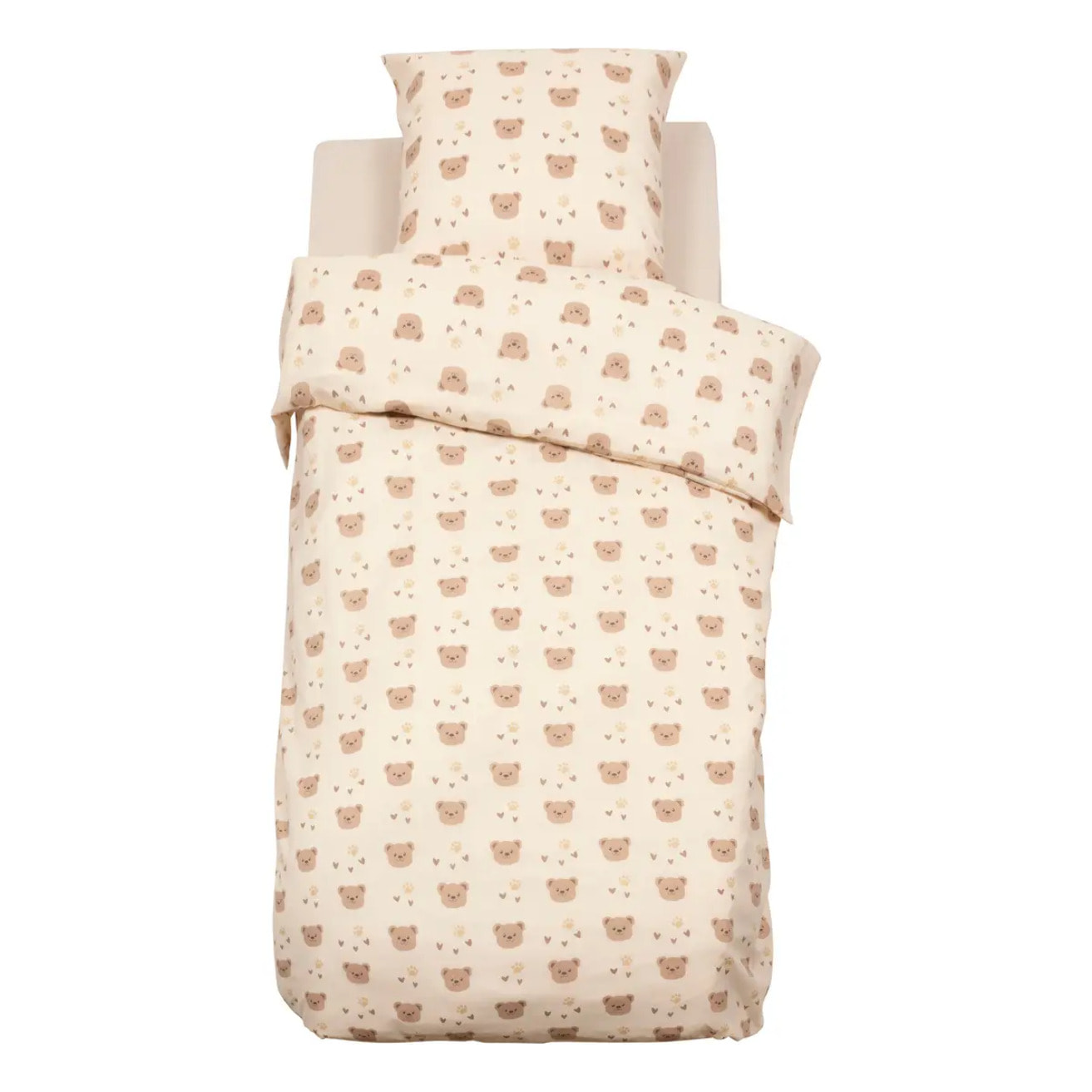 Parure de lit imprimée Billie 140x200 motif ours