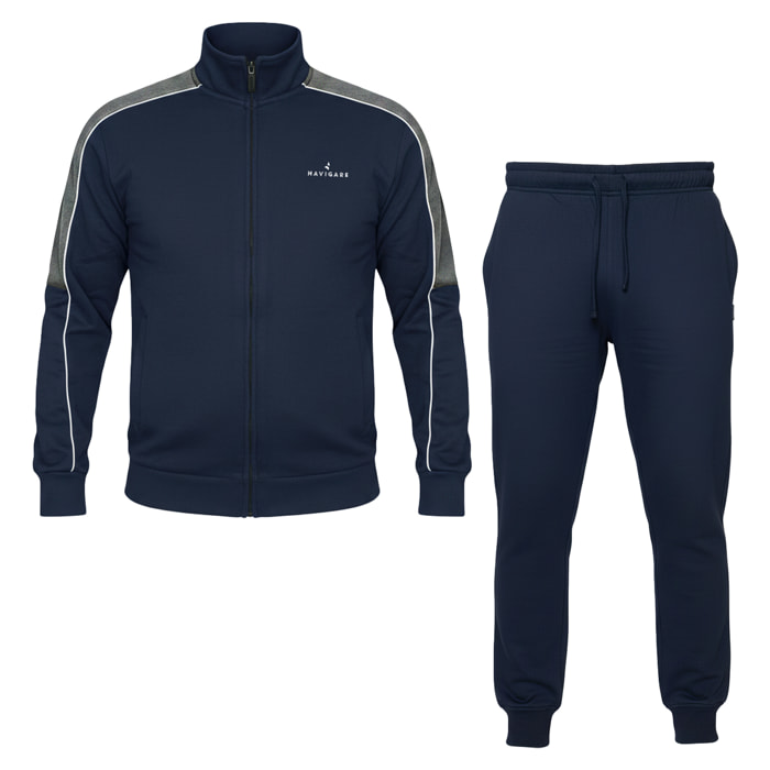Tuta Uomo NAVIGARE Cotone Felpato Full Zip