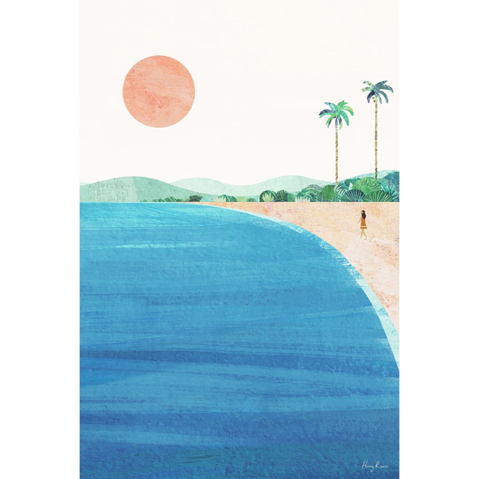 Tableau monde paradise beach  Toile imprimée