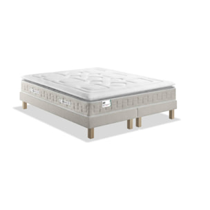 Ensemble Suite Palace Monaco 2 x 90 x 200 cm, ferme, ressorts, 2 sommiers à lattes