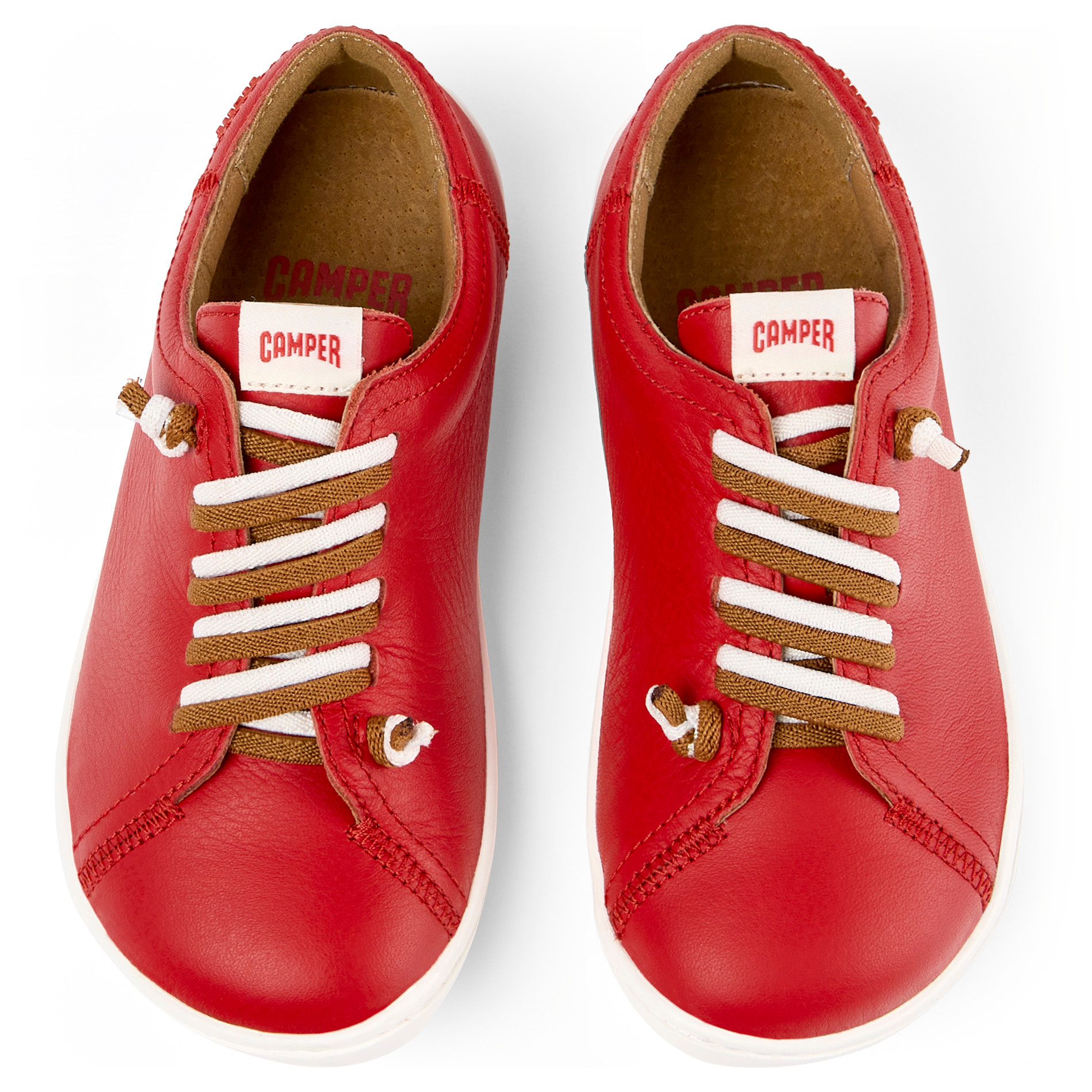 Zapatillas - CAMPER Peu Cami - Rojo - Cuero liso