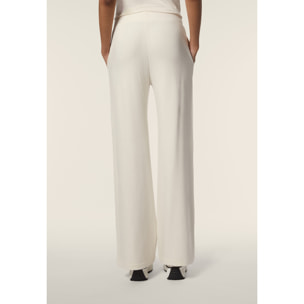 Pantalone donna wide leg in felpa di viscosa