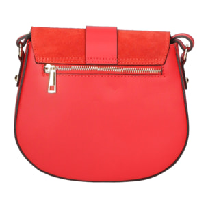 Borsa a tracolla da donna - Modello Carola - Vera pelle - 23.0 x 20.0 x 6.0 cm