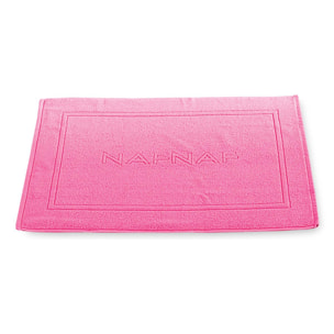 Alfombra de baño CASUAL fucsia 50x80 cm - 100% algodón -