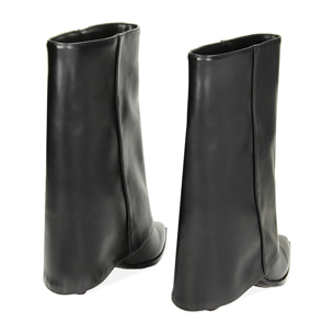 Tronchetti neri, tacco 9,5 cm