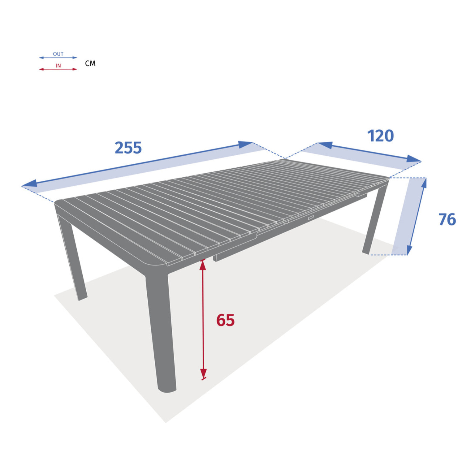 Table de jardin extensible "Paradize" acacia 12 places