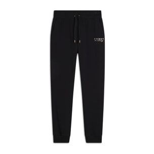 Pantaloni regular fit in jersey con polsini sul fondo