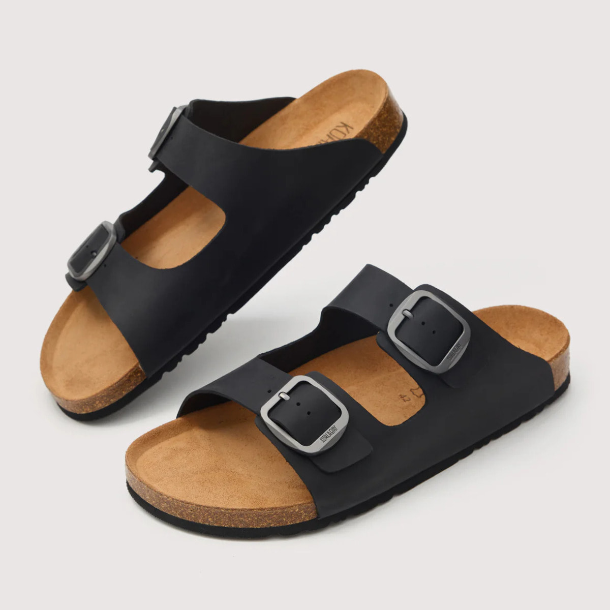 Sandalia Piel Bio Negro- Majestic