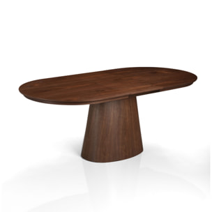 Table à manger extensible Tomasucci RAUMA, en MDF finition noyer, 160/200/240 × 100 × 75,5 cm