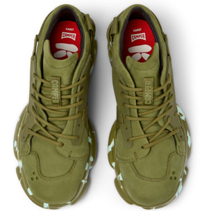 Zapatillas - CAMPER Karst - Verde - Cuero Nubuck