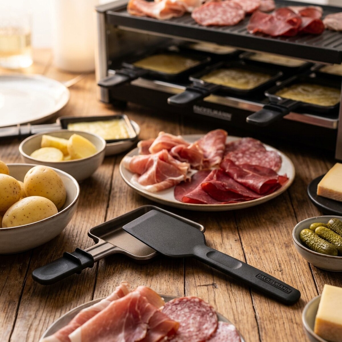 Lot de 4 spatules à raclette 16 cm Fackelmann
